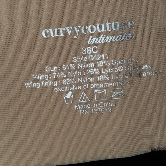 NEW CurvyCouture D1211 Multi-Way Push Up Bra 38C - Picture 15 of 16